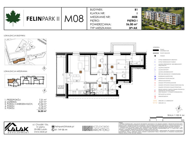 Mieszkanie w inwestycji Felin Park II, symbol B1_M8/I » nportal.pl