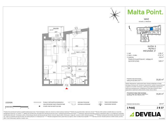 Mieszkanie w inwestycji Malta Point - Horizon i Zephir, symbol MP2-Wave-LM-2.B.37 » nportal.pl