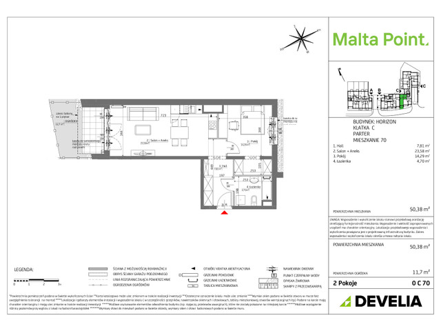 Mieszkanie w inwestycji Malta Point - Horizon i Zephir, symbol MP3-Horizon-LM-0C70 » nportal.pl