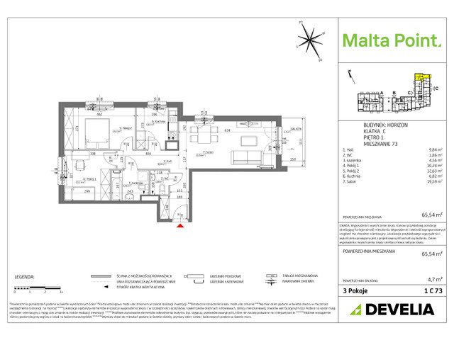 Mieszkanie w inwestycji Malta Point, symbol MP3-Horizon-LM-1C73 » nportal.pl