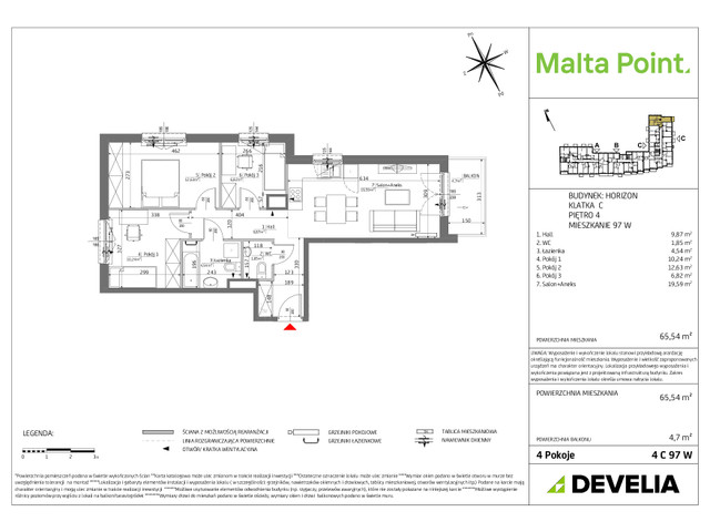 Mieszkanie w inwestycji Malta Point - Horizon i Zephir, symbol MP3-Horizon-LM-4C97 » nportal.pl