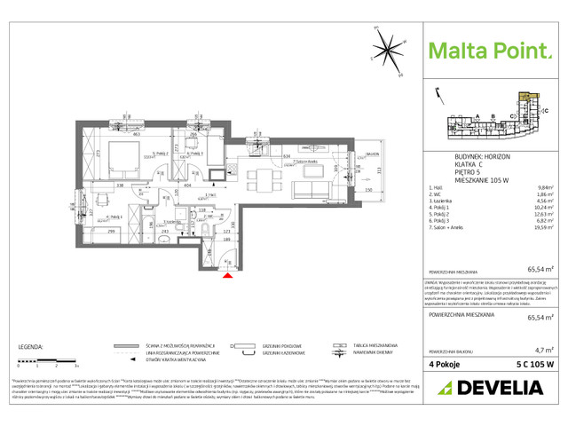 Mieszkanie w inwestycji Malta Point, symbol MP3-Horizon-LM-5C105 » nportal.pl