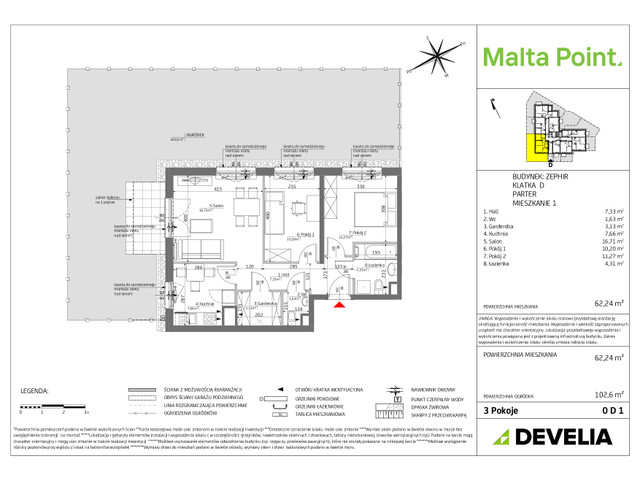 Mieszkanie w inwestycji Malta Point - Horizon i Zephir, symbol MP3-Zephir-LM-0D1 » nportal.pl