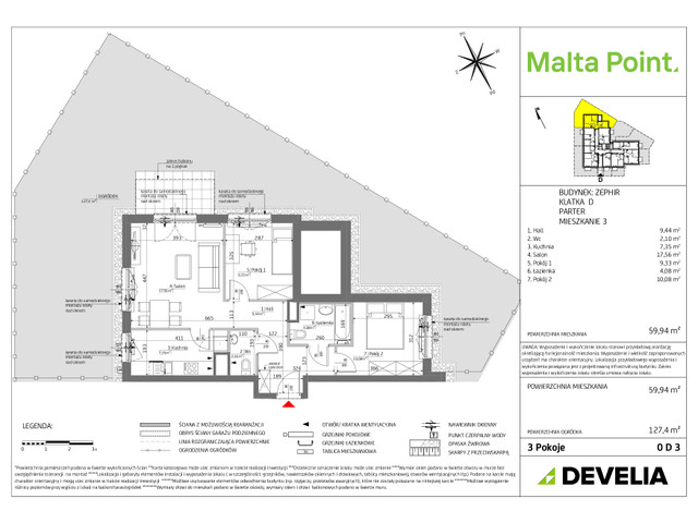 Mieszkanie w inwestycji Malta Point, symbol MP3-Zephir-LM-0D3 » nportal.pl