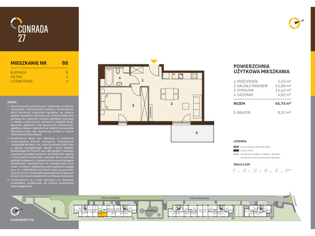 Mieszkanie w inwestycji Conrada 27, symbol C27-LM-B-88 » nportal.pl