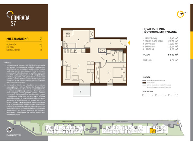 Mieszkanie w inwestycji Conrada 27, symbol C27-LM-A1-7 » nportal.pl