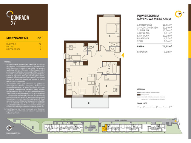 Mieszkanie w inwestycji Conrada 27, symbol C27-LM-A2-66 » nportal.pl