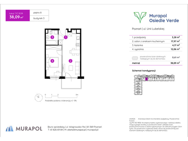 Mieszkanie w inwestycji Murapol Osiedle Verde, symbol 3.C.8.04 » nportal.pl
