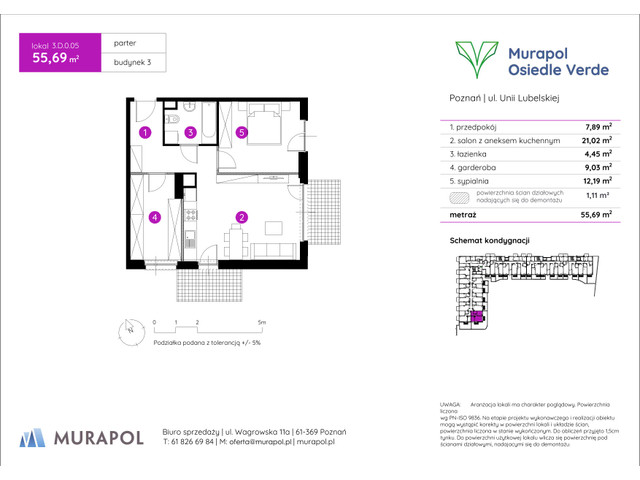 Mieszkanie w inwestycji Murapol Osiedle Verde, symbol 3.D.0.05 » nportal.pl