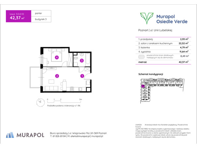 Mieszkanie w inwestycji Murapol Osiedle Verde, symbol 3.D.0.10 » nportal.pl