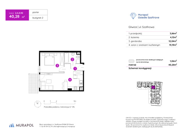 Mieszkanie w inwestycji Murapol Osiedle Szafirove, symbol 2.A.0.10 » nportal.pl