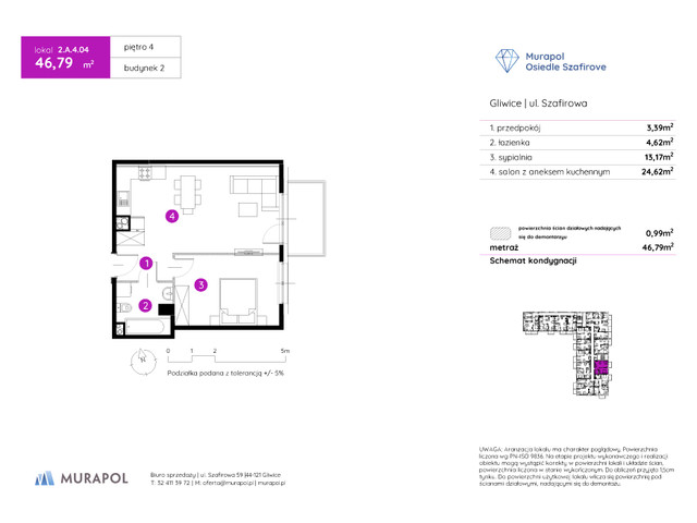 Mieszkanie w inwestycji Murapol Osiedle Szafirove, symbol 2.A.4.04 » nportal.pl