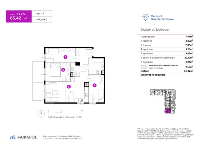 Mieszkanie w inwestycji Murapol Osiedle Szafirove, symbol 2.A.4.06 » nportal.pl
