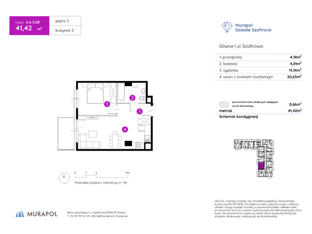 Mieszkanie w inwestycji Murapol Osiedle Szafirove, symbol 2.A.5.08 » nportal.pl
