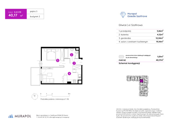 Mieszkanie w inwestycji Murapol Osiedle Szafirove, symbol 2.A.5.10 » nportal.pl