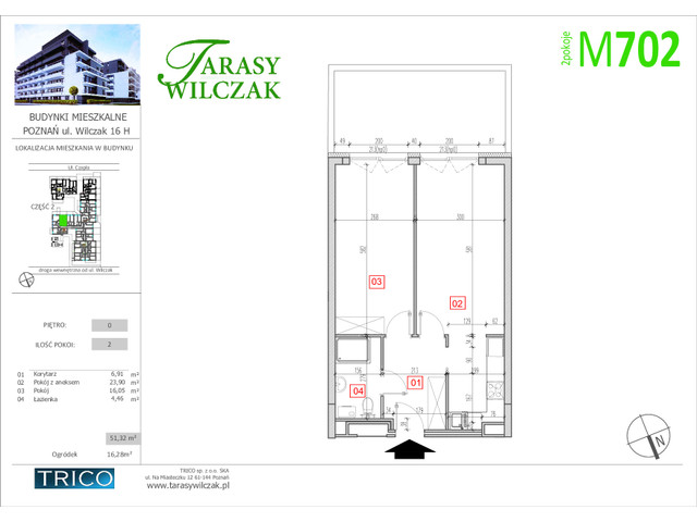 Mieszkanie w inwestycji Tarasy Wilczak ETAP IV, symbol 702 » nportal.pl