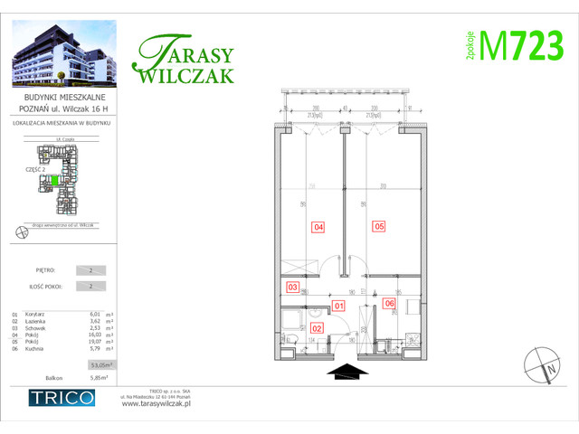 Mieszkanie w inwestycji Tarasy Wilczak ETAP IV, symbol 723 » nportal.pl