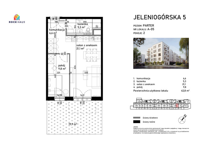 Mieszkanie w inwestycji Jeleniogórska 5, symbol A/05 » nportal.pl