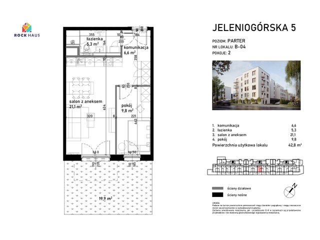 Mieszkanie w inwestycji Jeleniogórska 5, symbol B/04 » nportal.pl