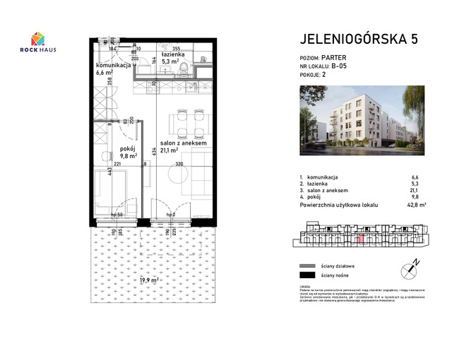 Mieszkanie w inwestycji Jeleniogórska 5, symbol B/05 » nportal.pl