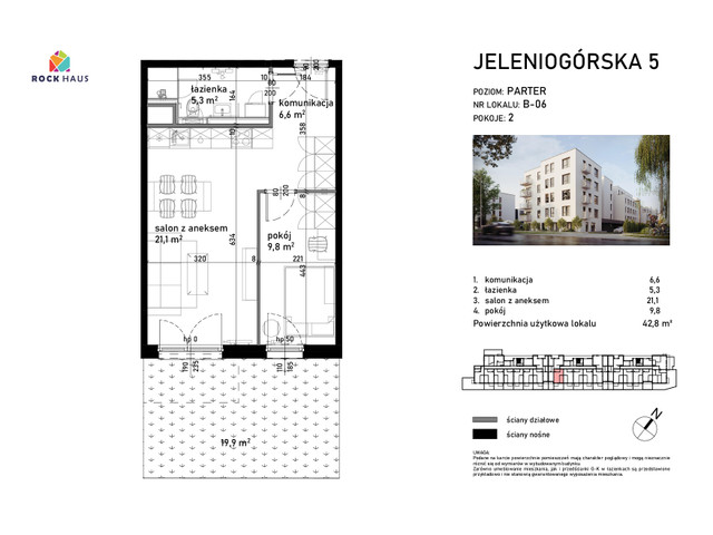 Mieszkanie w inwestycji Jeleniogórska 5, symbol B/06 » nportal.pl