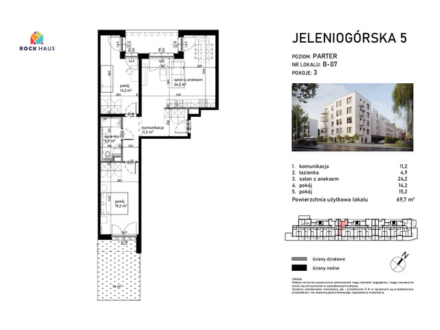 Mieszkanie w inwestycji Jeleniogórska 5, symbol B/07 » nportal.pl