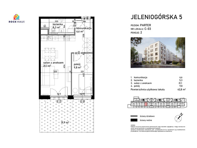 Mieszkanie w inwestycji Jeleniogórska 5, symbol C/03 » nportal.pl