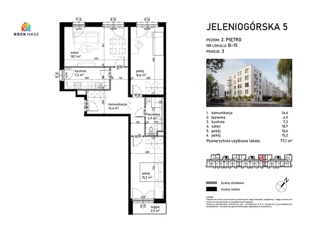 Mieszkanie w inwestycji Jeleniogórska 5, symbol B/15 » nportal.pl