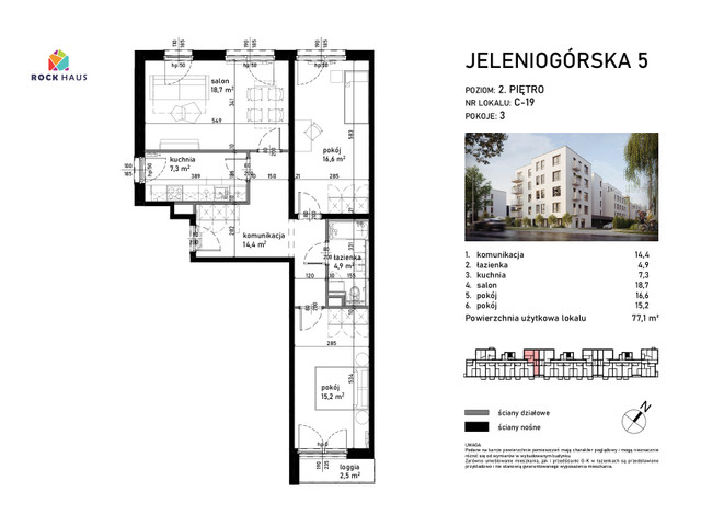 Mieszkanie w inwestycji Jeleniogórska 5, symbol C/19 » nportal.pl