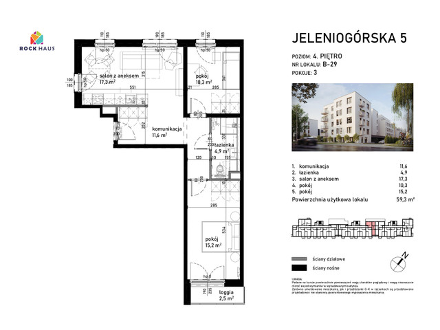 Mieszkanie w inwestycji Jeleniogórska 5, symbol B/29 » nportal.pl