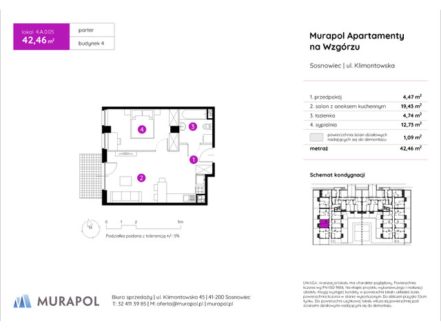 Mieszkanie w inwestycji Murapol Apartamenty Na Wzgórzu, symbol 4.A.0.05 » nportal.pl