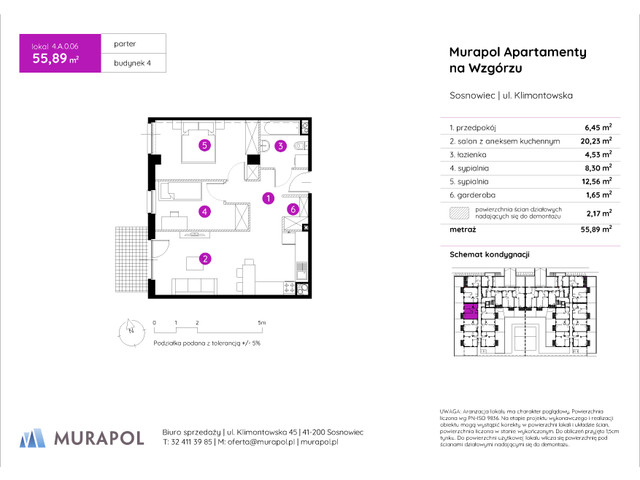 Mieszkanie w inwestycji Murapol Apartamenty Na Wzgórzu, symbol 4.A.0.06 » nportal.pl