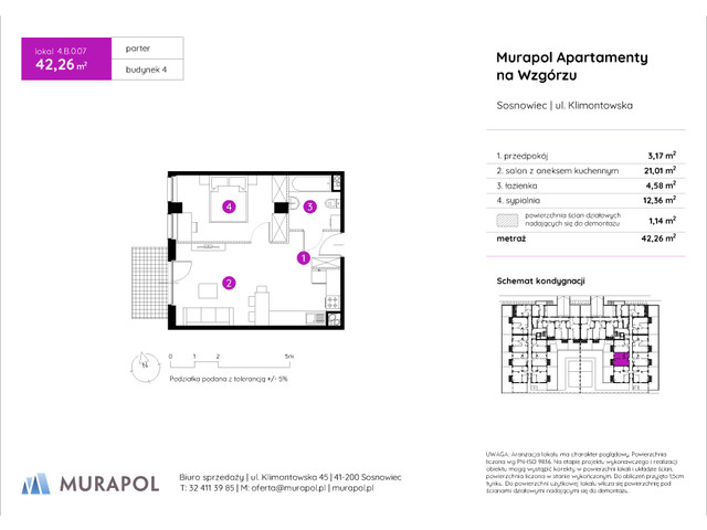 Mieszkanie w inwestycji Murapol Apartamenty Na Wzgórzu, symbol 4.B.0.07 » nportal.pl