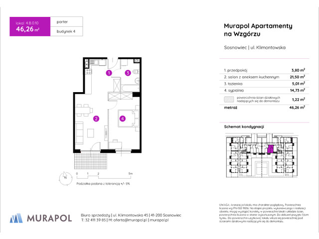Mieszkanie w inwestycji Murapol Apartamenty Na Wzgórzu, symbol 4.B.0.10 » nportal.pl