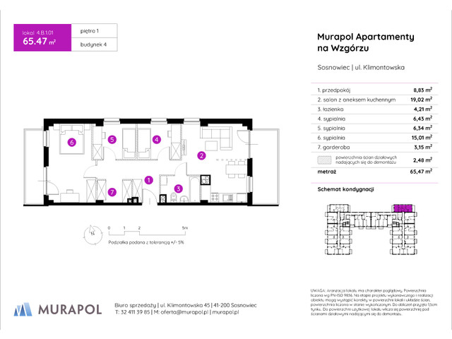 Mieszkanie w inwestycji Murapol Apartamenty Na Wzgórzu, symbol 4.B.1.01 » nportal.pl