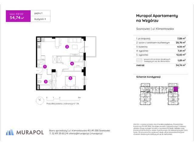 Mieszkanie w inwestycji Murapol Apartamenty Na Wzgórzu, symbol 4.B.1.02 » nportal.pl