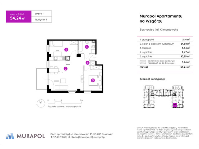 Mieszkanie w inwestycji Murapol Apartamenty Na Wzgórzu, symbol 4.B.1.06 » nportal.pl