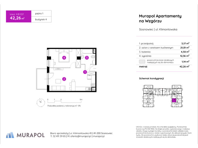 Mieszkanie w inwestycji Murapol Apartamenty Na Wzgórzu, symbol 4.B.1.07 » nportal.pl