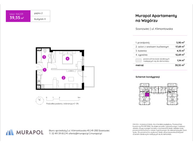 Mieszkanie w inwestycji Murapol Apartamenty Na Wzgórzu, symbol 4.A.2.01 » nportal.pl