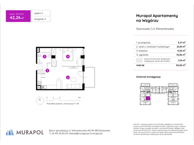 Mieszkanie w inwestycji Murapol Apartamenty Na Wzgórzu, symbol 4.A.2.02 » nportal.pl