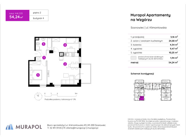 Mieszkanie w inwestycji Murapol Apartamenty Na Wzgórzu, symbol 4.A.2.03 » nportal.pl