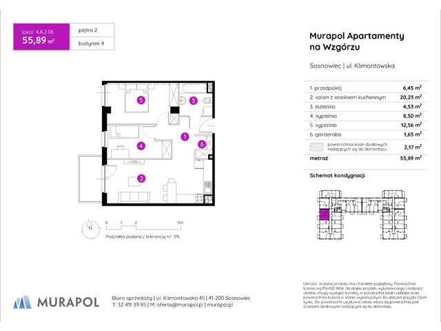 Mieszkanie w inwestycji Murapol Apartamenty Na Wzgórzu, symbol 4.A.2.06 » nportal.pl