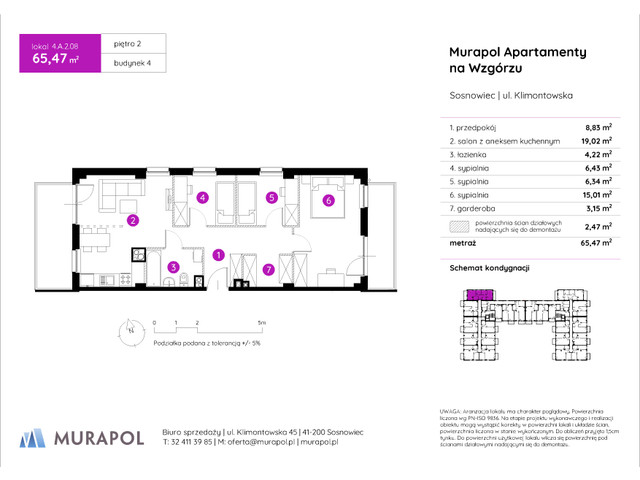Mieszkanie w inwestycji Murapol Apartamenty Na Wzgórzu, symbol 4.A.2.08 » nportal.pl
