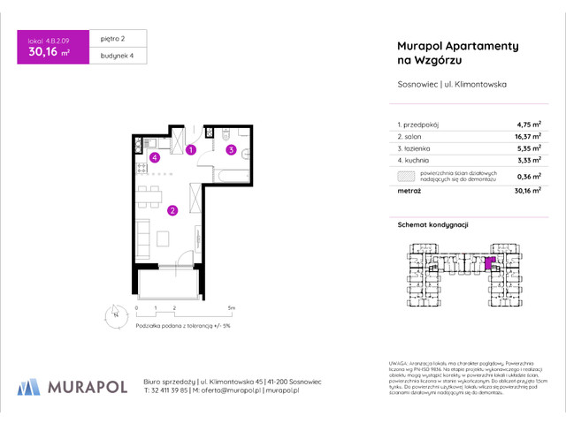 Mieszkanie w inwestycji Murapol Apartamenty Na Wzgórzu, symbol 4.B.2.09 » nportal.pl