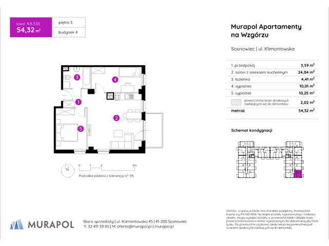 Mieszkanie w inwestycji Murapol Apartamenty Na Wzgórzu, symbol 4.B.3.05 » nportal.pl