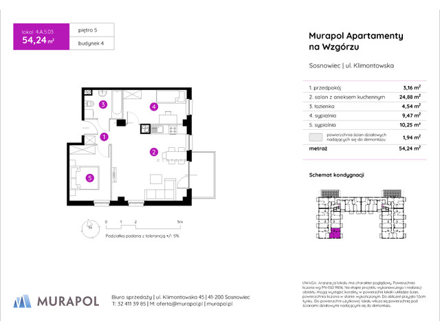 Mieszkanie w inwestycji Murapol Apartamenty Na Wzgórzu, symbol 4.A.5.03 » nportal.pl