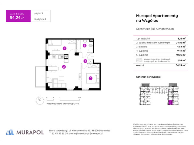 Mieszkanie w inwestycji Murapol Apartamenty Na Wzgórzu, symbol 4.B.5.05 » nportal.pl