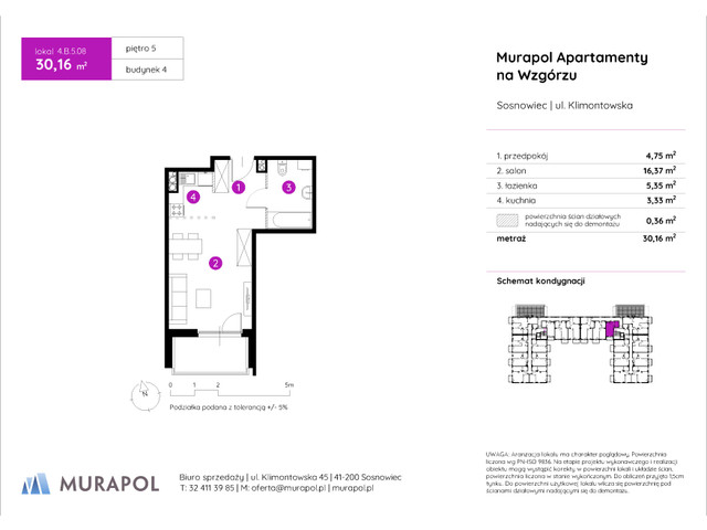 Mieszkanie w inwestycji Murapol Apartamenty Na Wzgórzu, symbol 4.B.5.08 » nportal.pl