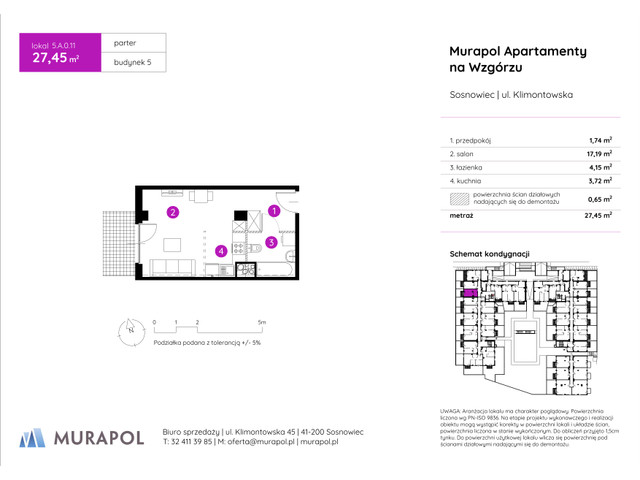 Mieszkanie w inwestycji Murapol Apartamenty Na Wzgórzu, symbol 5.A.0.11 » nportal.pl