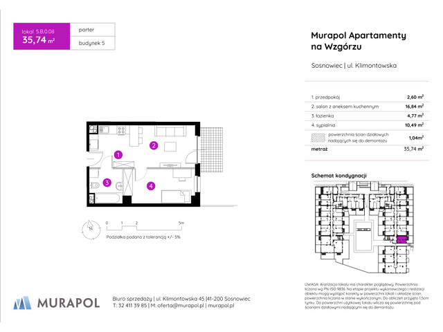 Mieszkanie w inwestycji Murapol Apartamenty Na Wzgórzu, symbol 5.B.0.08 » nportal.pl